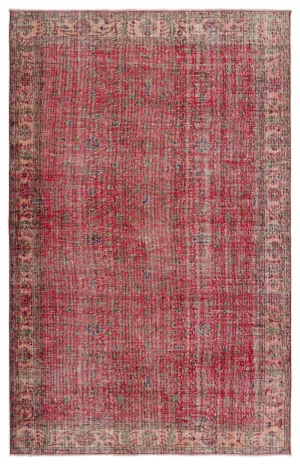 Retro Design Naturel Over Dyed Vintage Rug 5'6'' x 8'8'' ft 168 x 264 cm