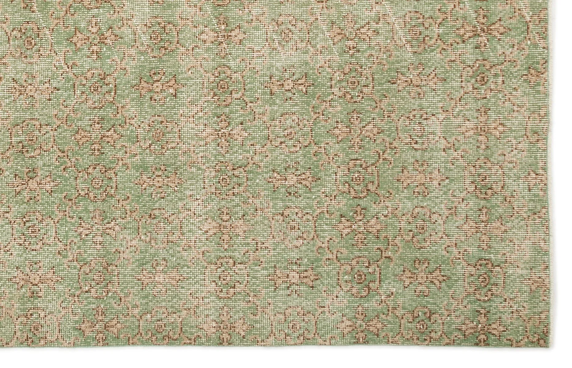 Retro Design Naturel Over Dyed Vintage Rug 5'6'' x 8'8'' ft 168 x 264 cm