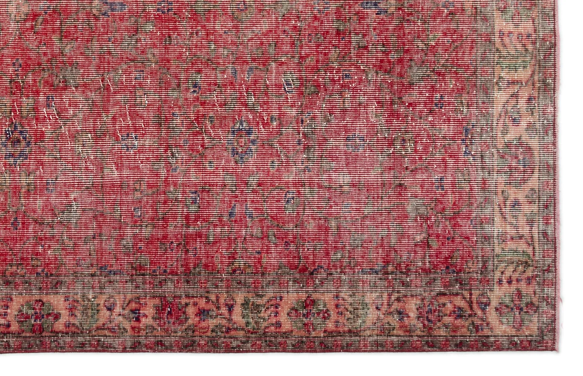 Retro Design Naturel Over Dyed Vintage Rug 5'6'' x 8'8'' ft 168 x 264 cm