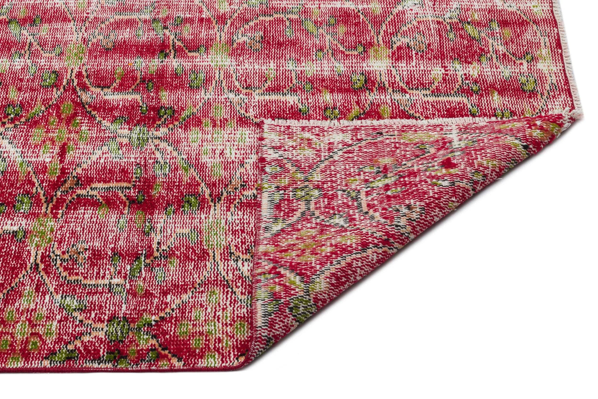 Retro Design Naturel Over Dyed Vintage Rug 5'7'' x 9'1'' ft 171 x 276 cm