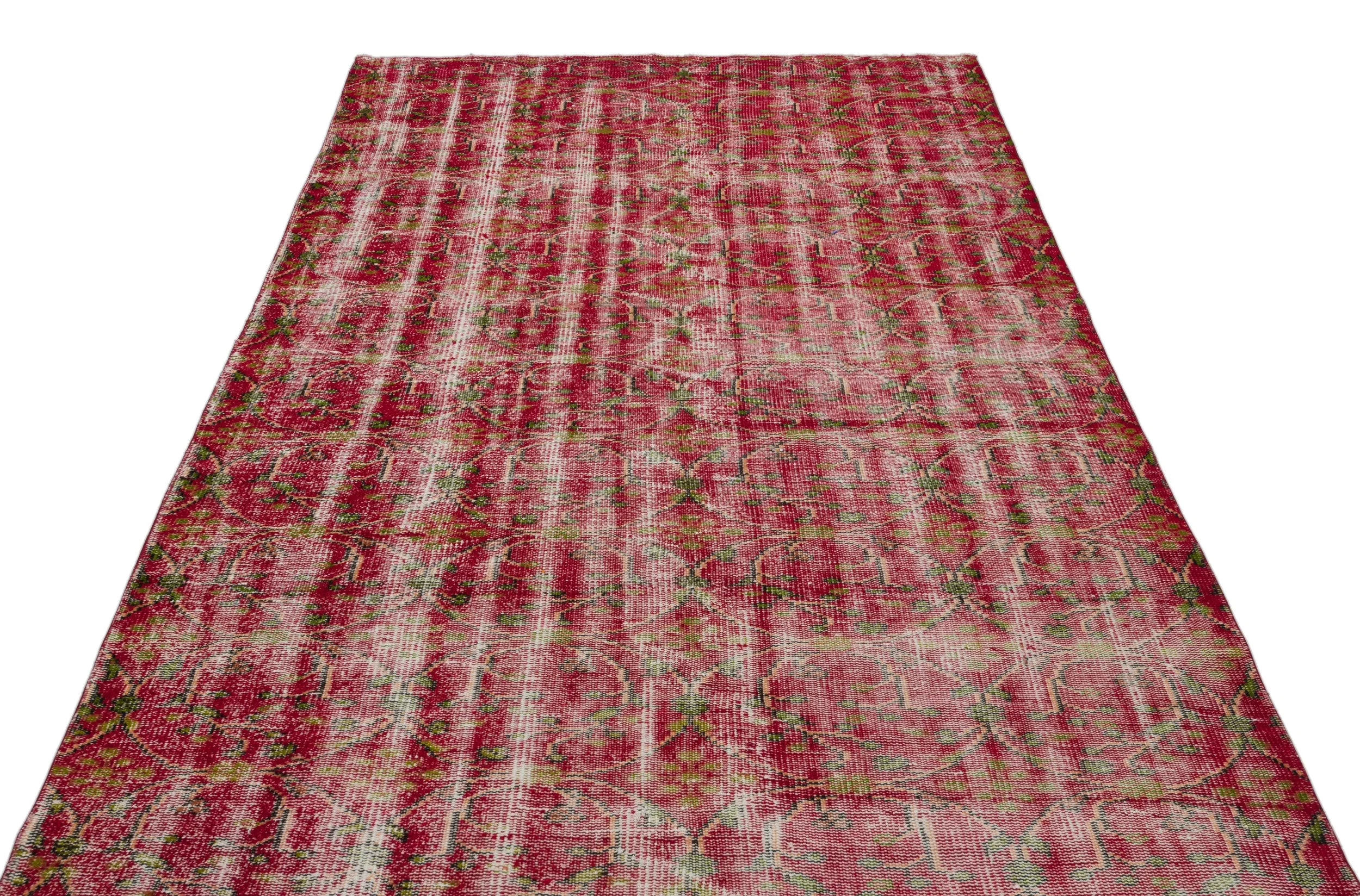 Retro Design Naturel Over Dyed Vintage Rug 5'7'' x 9'1'' ft 171 x 276 cm