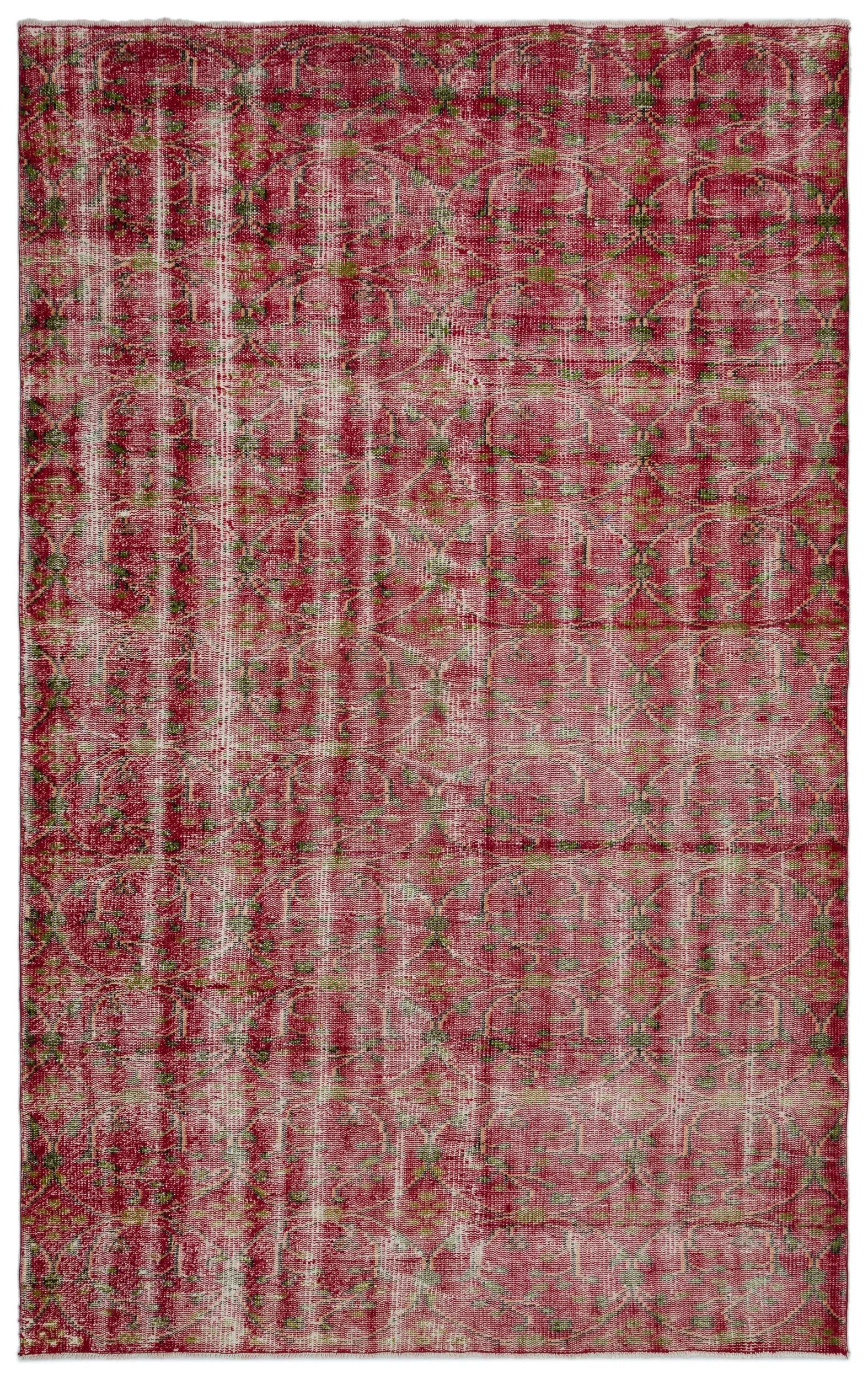 Retro Design Naturel Over Dyed Vintage Rug 5'7'' x 9'1'' ft 171 x 276 cm