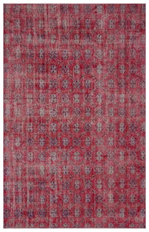 Retro Design Naturel Over Dyed Vintage Rug 6'5'' x 10'0'' ft 196 x 305 cm