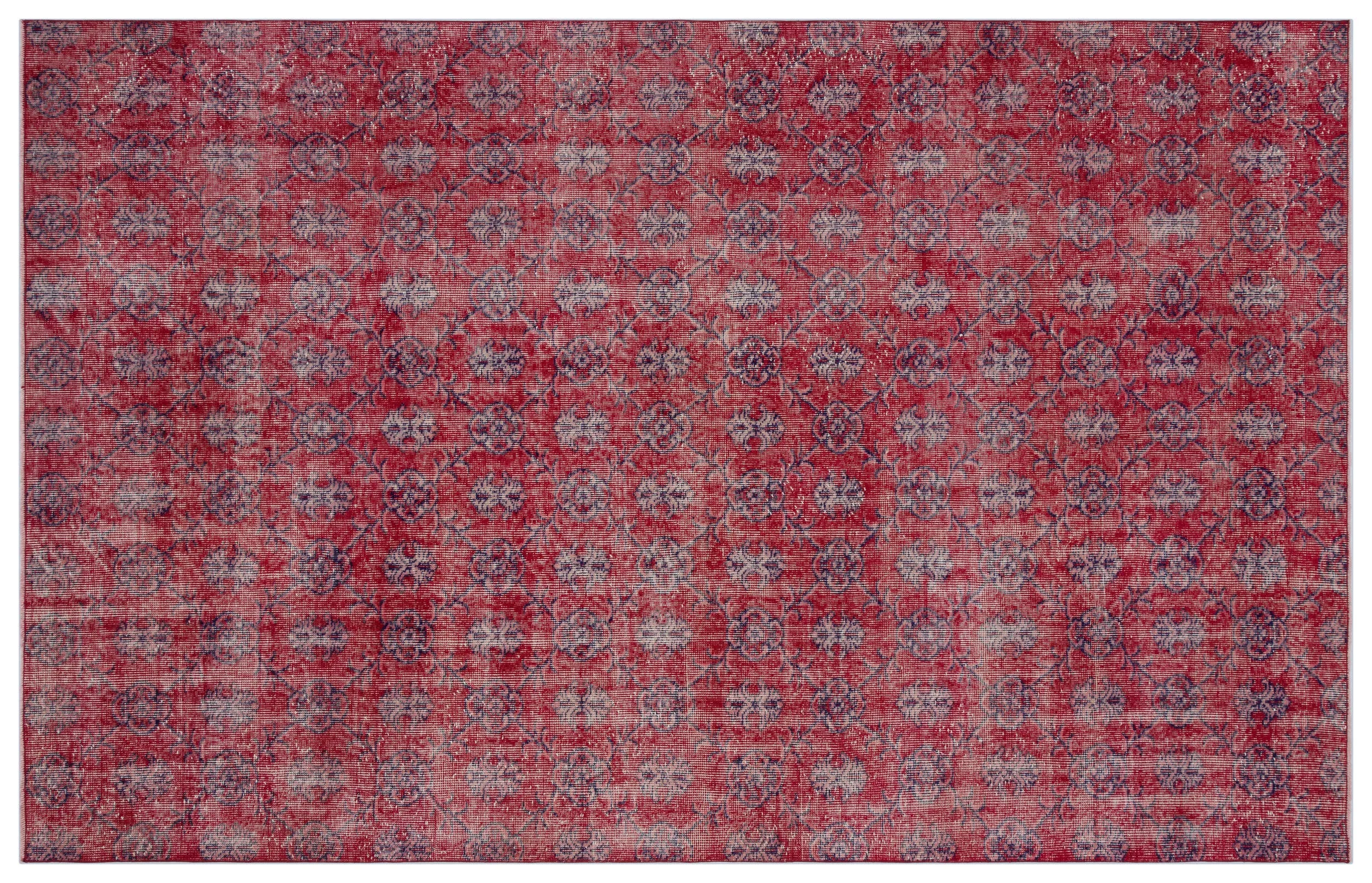 Retro Design Naturel Over Dyed Vintage Rug 6'5'' x 10'0'' ft 196 x 305 cm