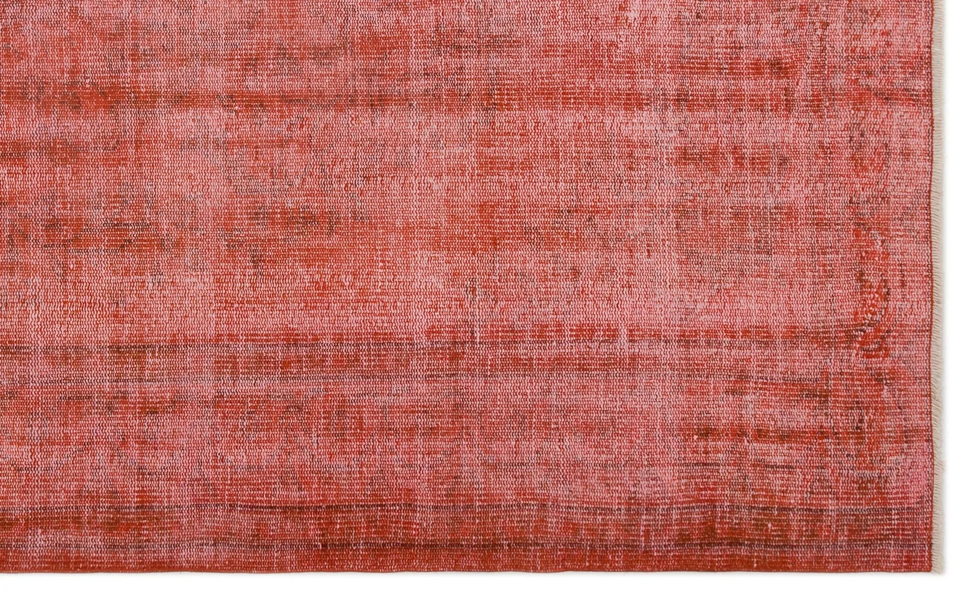 Retro Design Orange Over Dyed Vintage Rug 5'9'' x 9'5'' ft 175 x 286 cm