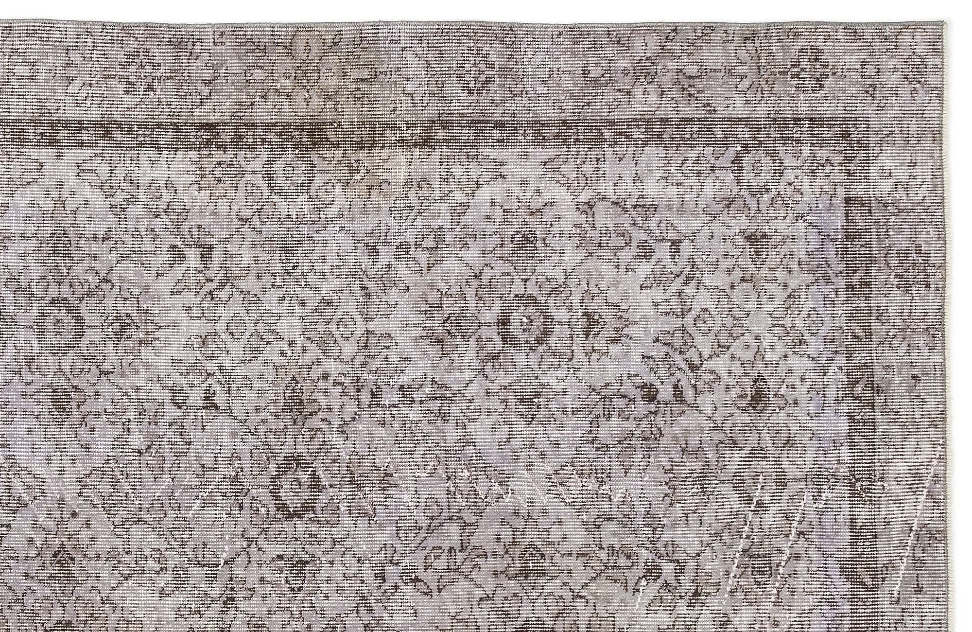 Retro Design Purple Over Dyed Vintage Rug 4'8'' x 8'2'' ft 142 x 250 cm