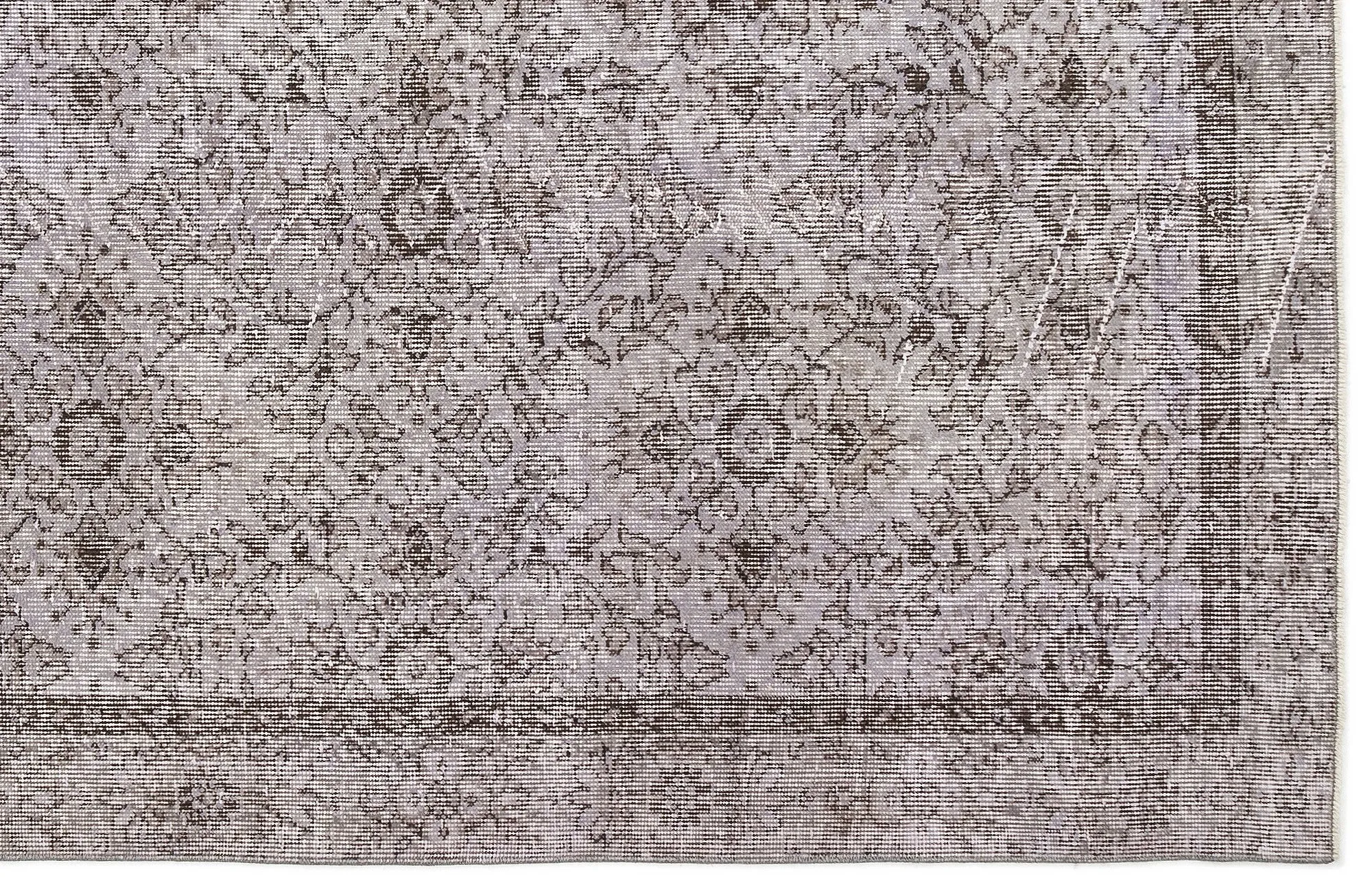 Retro Design Purple Over Dyed Vintage Rug 4'8'' x 8'2'' ft 142 x 250 cm