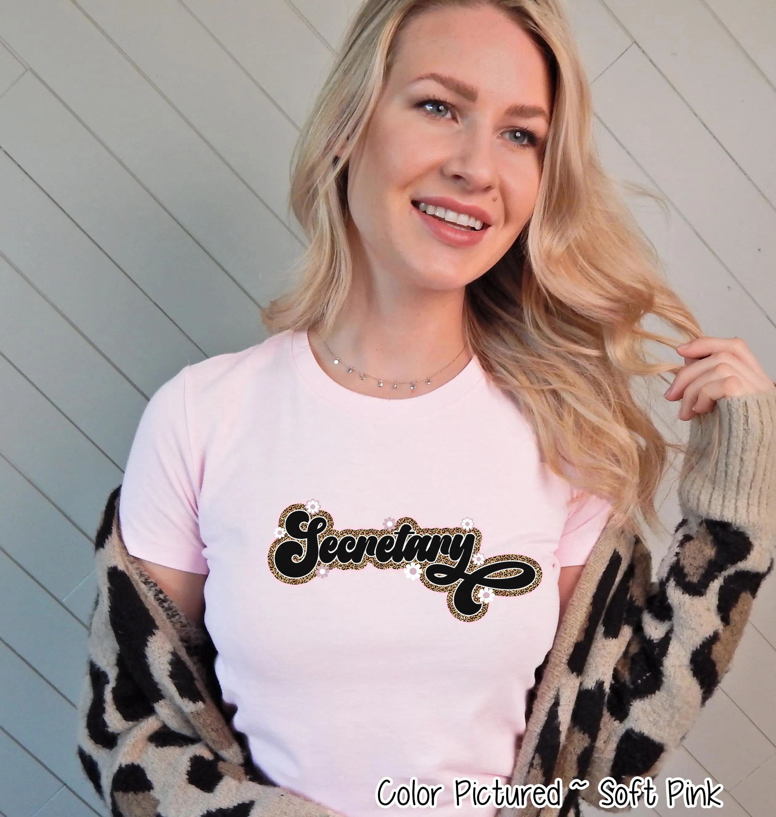 Retro Leopard Secretary Tee