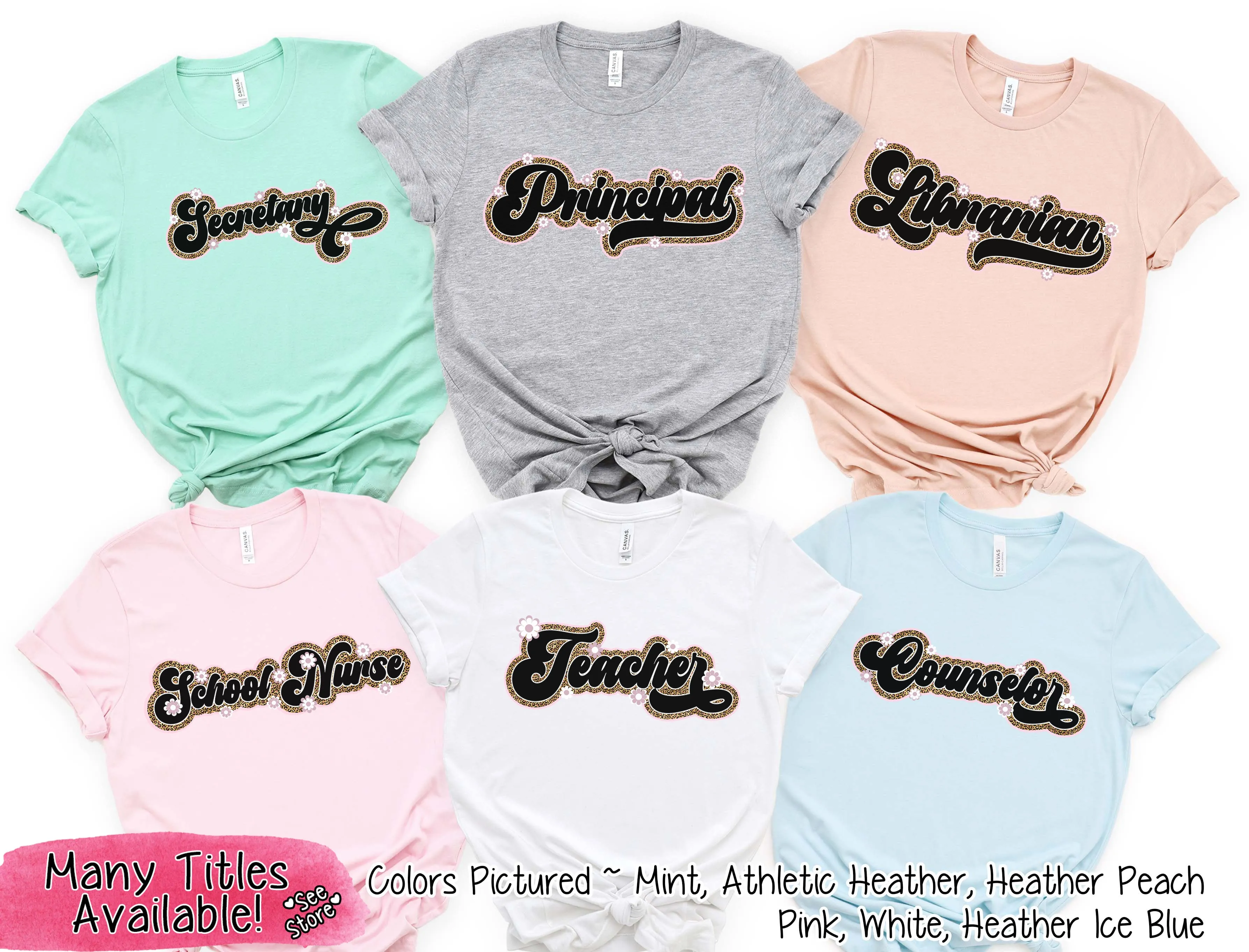 Retro Leopard Secretary Tee
