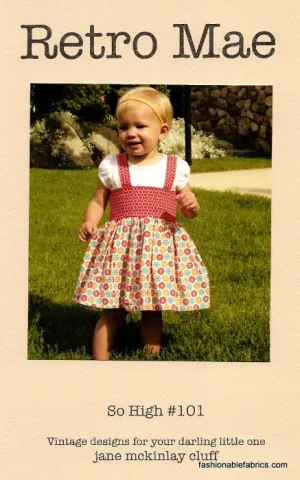 Retro Mae So High Dress Sewing Pattern