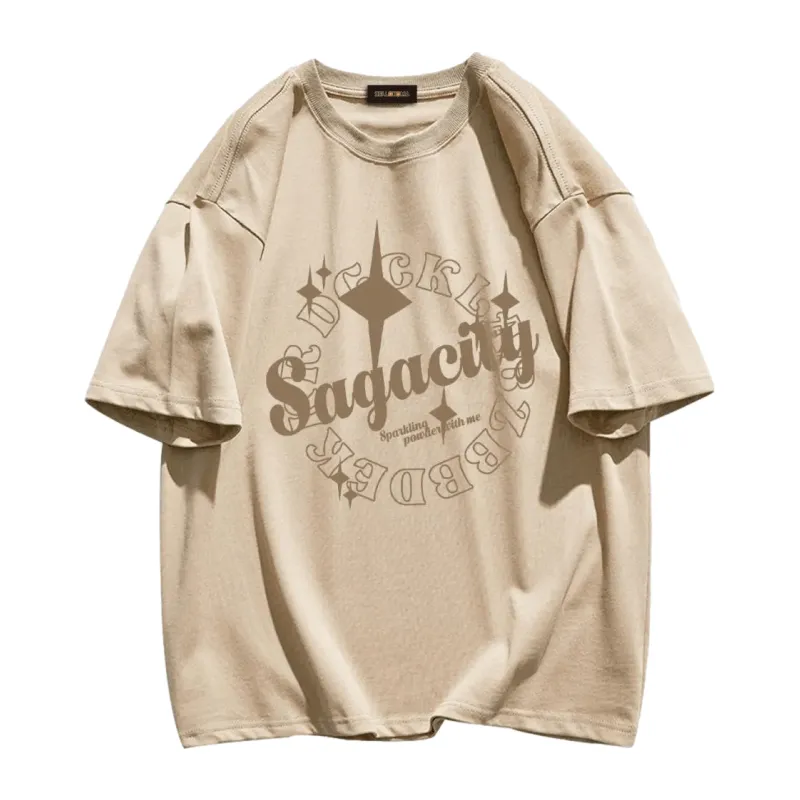 Retro "Sagacity" Graphic T-shirt