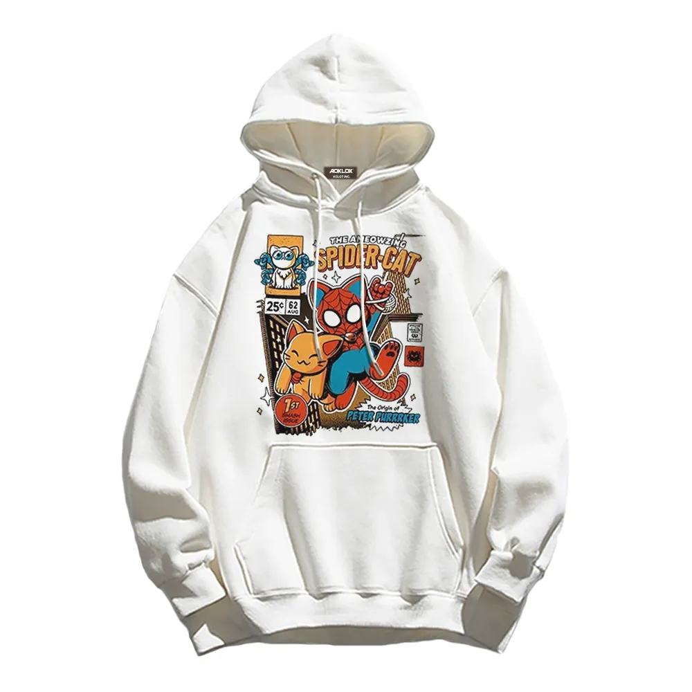 Retro Spider Cat Hoodie
