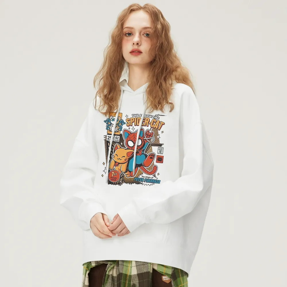 Retro Spider Cat Hoodie