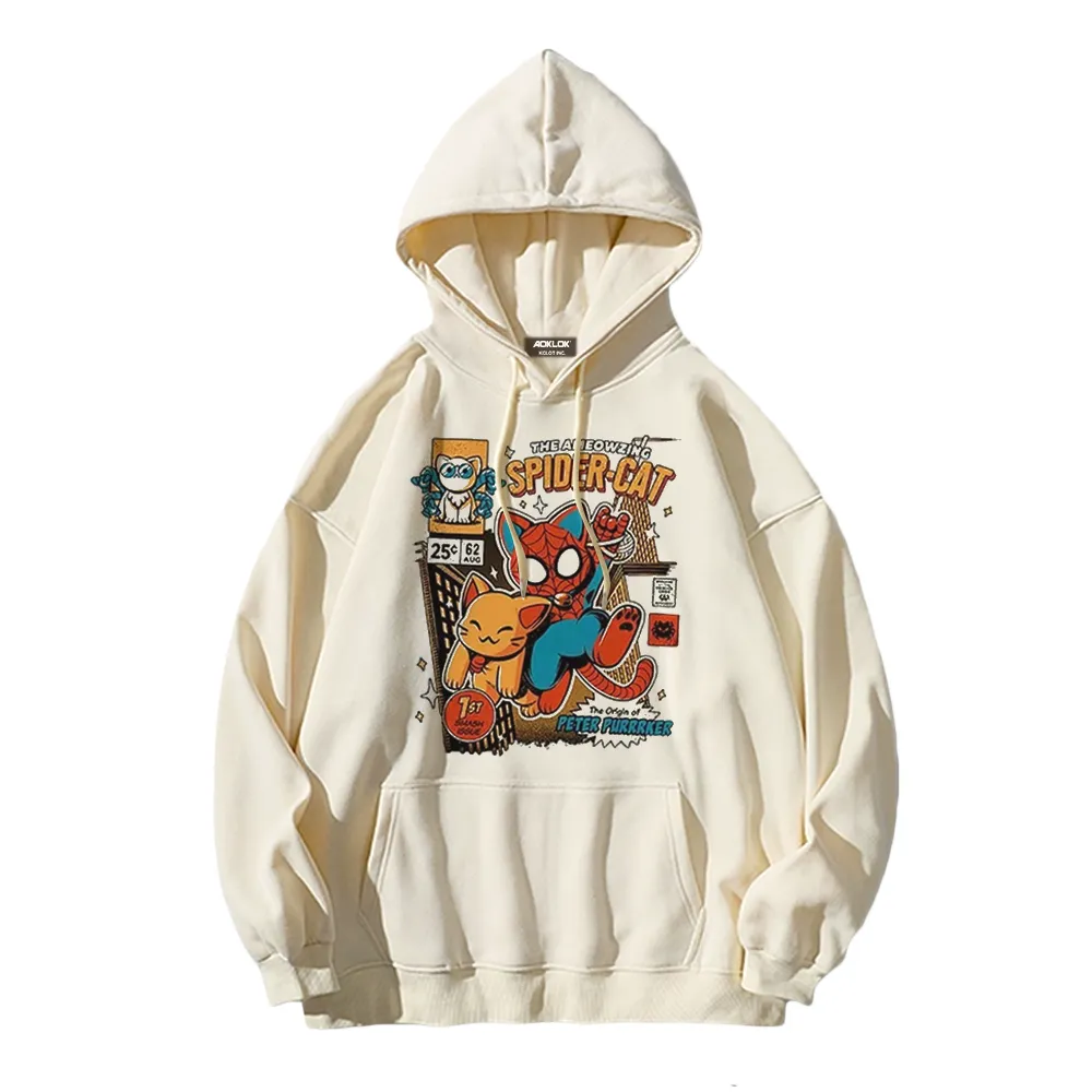 Retro Spider Cat Hoodie
