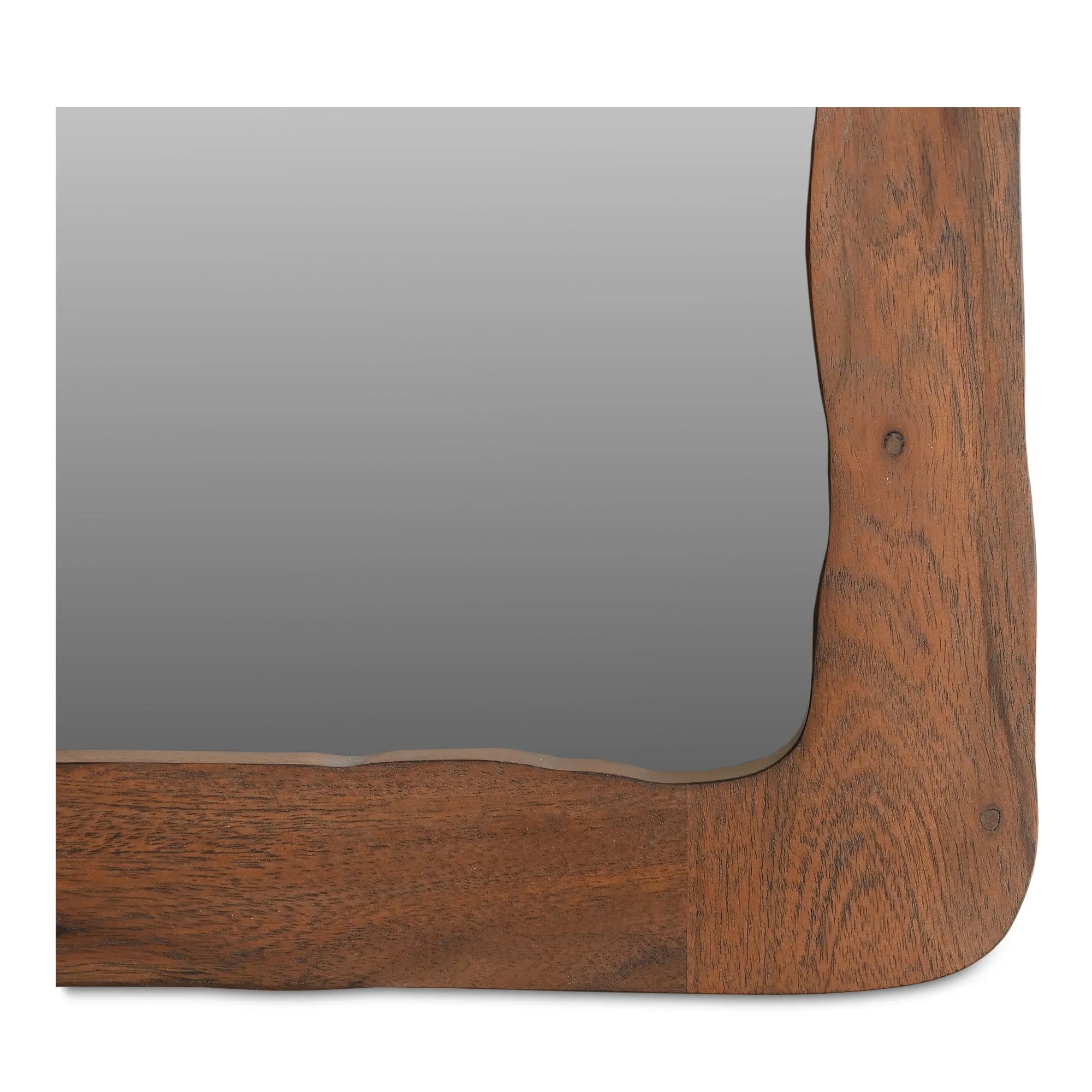 RetroWave Acacia Wood Free-Form Mirror