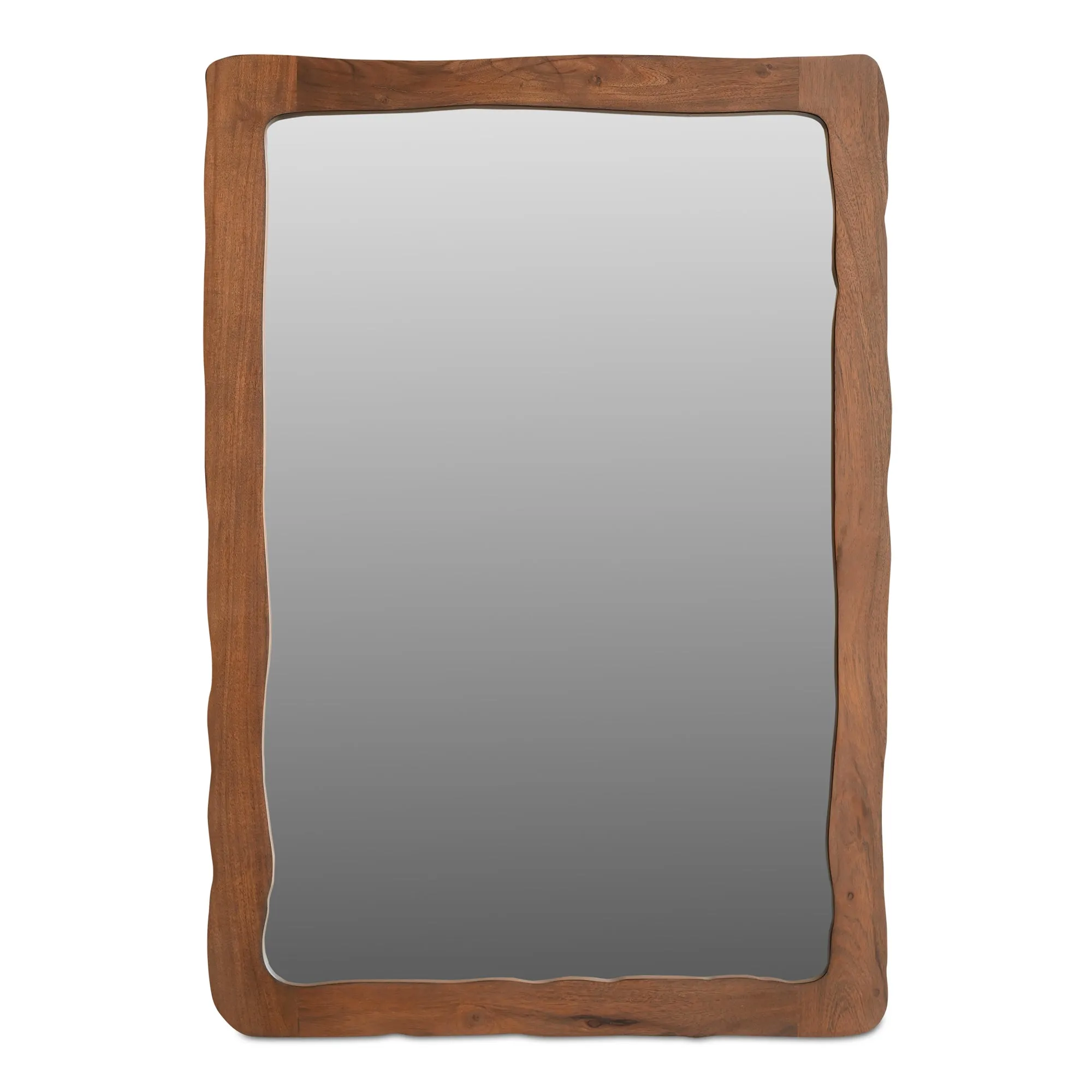 RetroWave Acacia Wood Free-Form Mirror