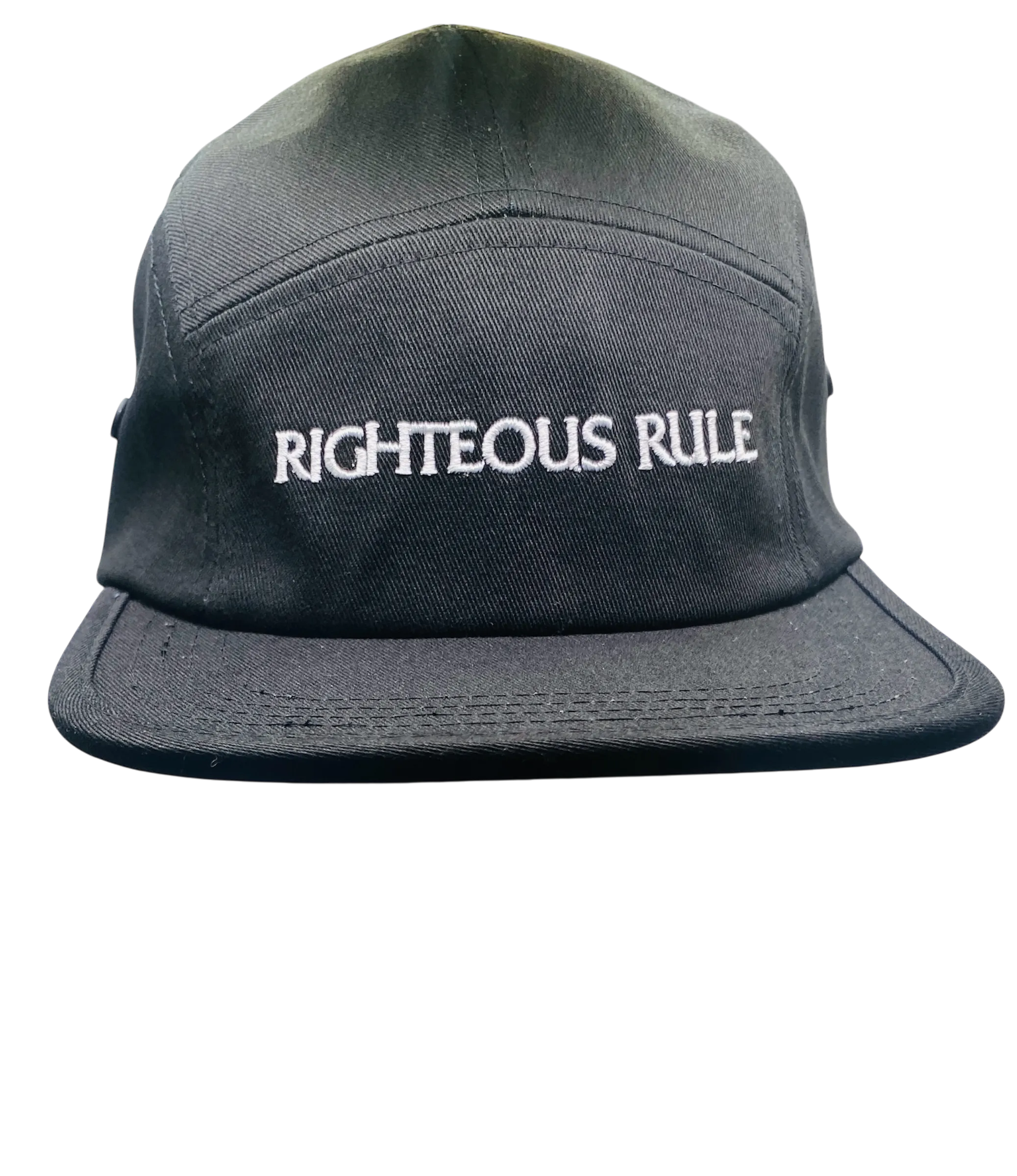 Righteous Rule Black Five Panel Cap