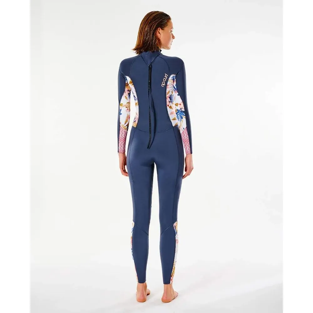 RIP CURL WMS DAWN PATROL 3/2 BACK ZIP SLATE ROSE