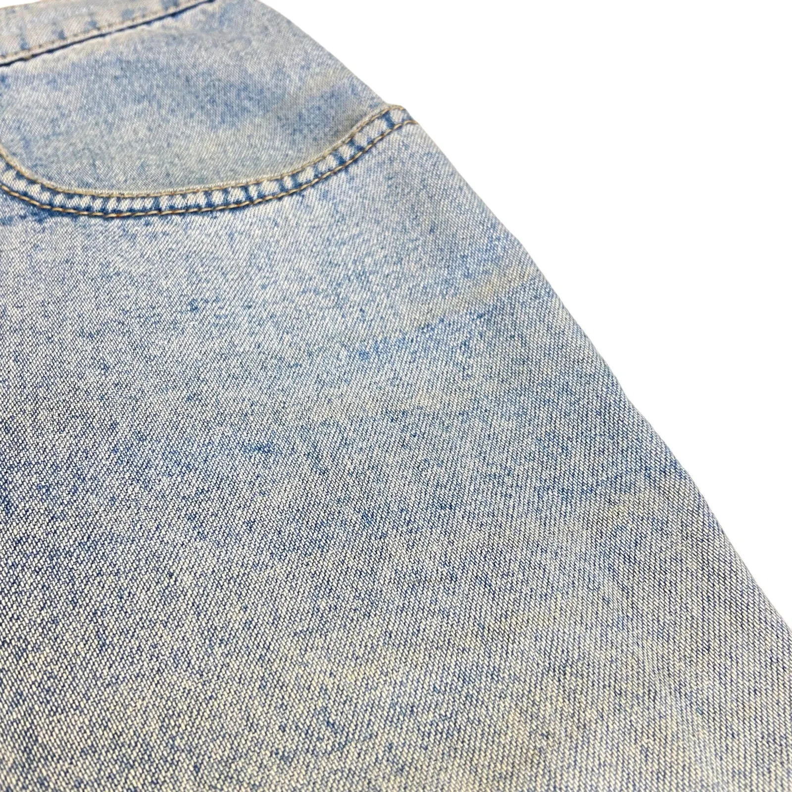 Roccobarocco Short Denim Skirt | Vintage Womens Blue Luxury High End Designer