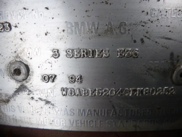 S2704 3' E36 Coupe 318is M42 MANUAL 1994/05