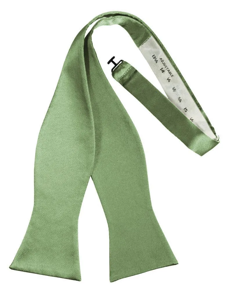 Sage Luxury Satin Bow Tie