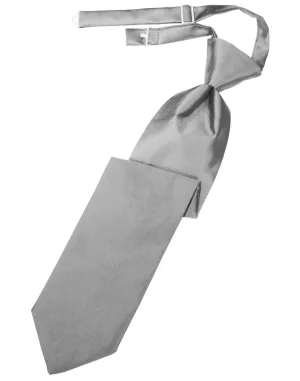 Silver Luxury Satin Kids Necktie