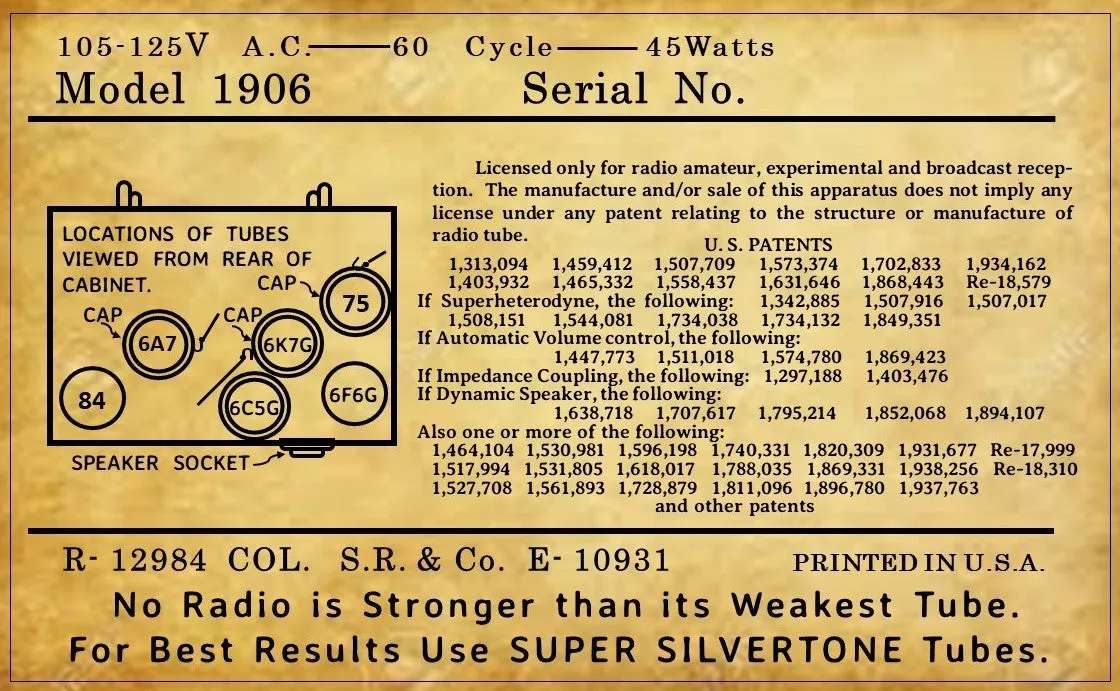 SILVERTONE-1906