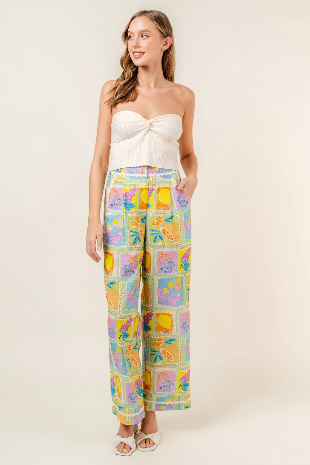 Small Wave Trim Pants