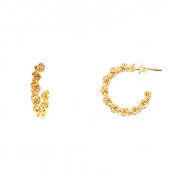 Small Woven Hoops