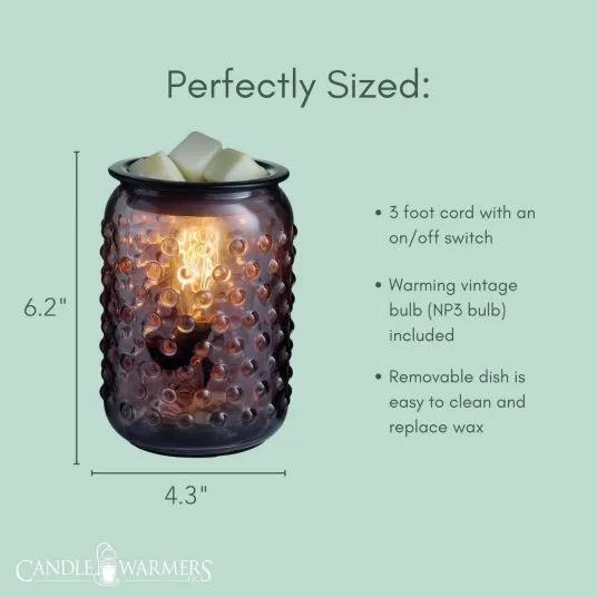 Smokey Hobnail Vintage Bulb Illumination Fragrance Warmer by Candle Warmers Etc.