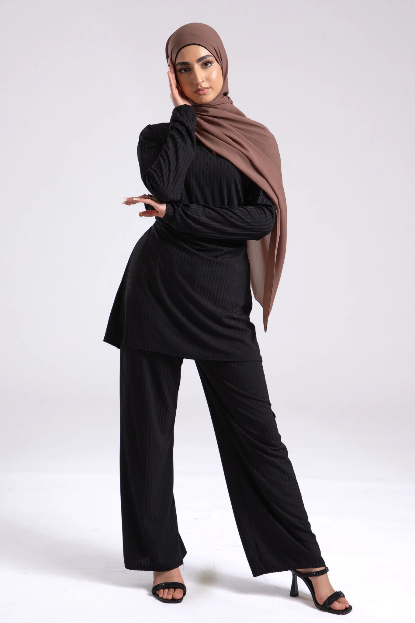 Soft Chiffon Hijab - Cobble Brown