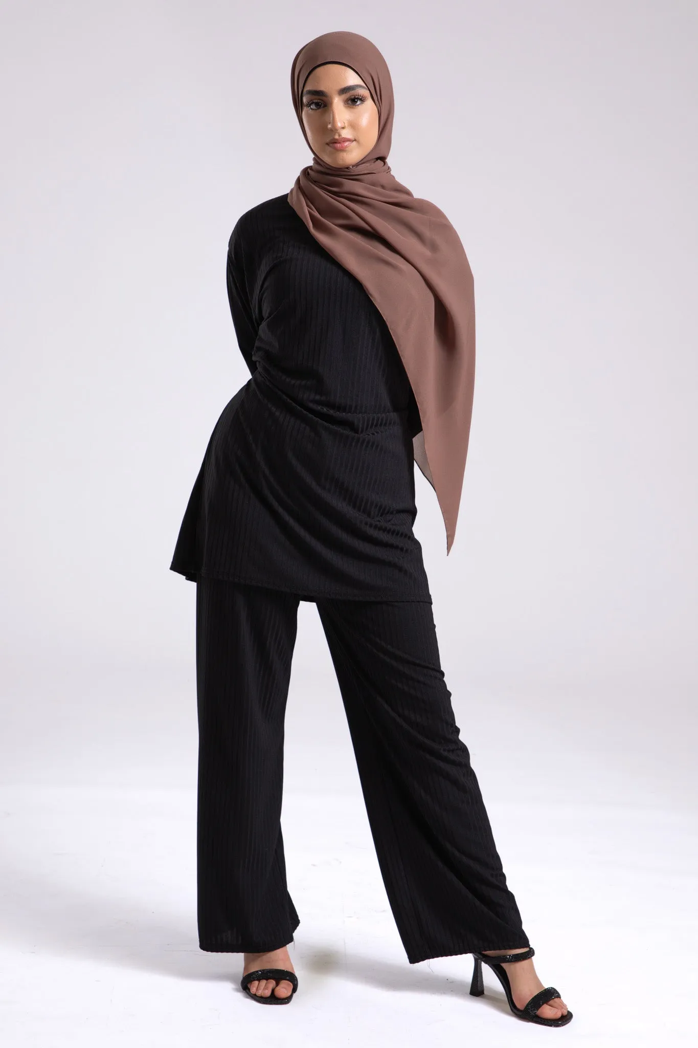 Soft Chiffon Hijab - Cobble Brown