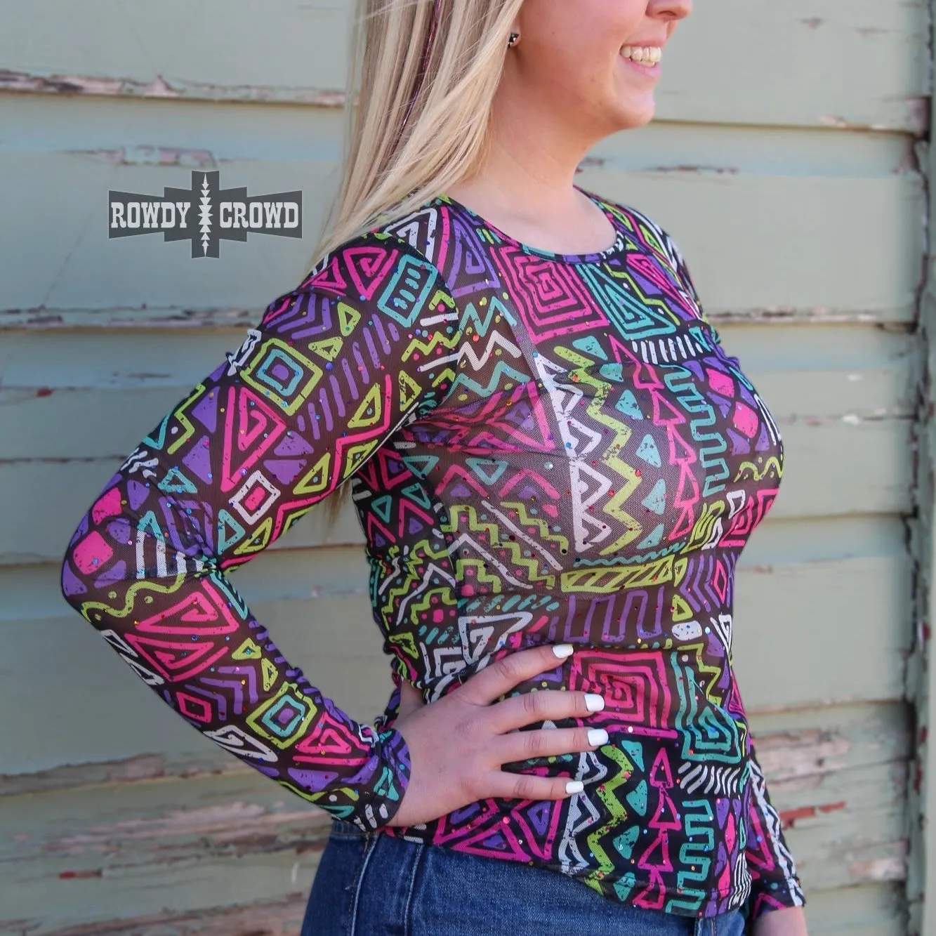 Spaced Out Mesh Top