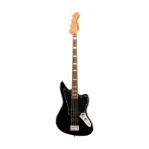 Squier Classic Vibe Jaguar Bass Guitar, Laurel FB, Black