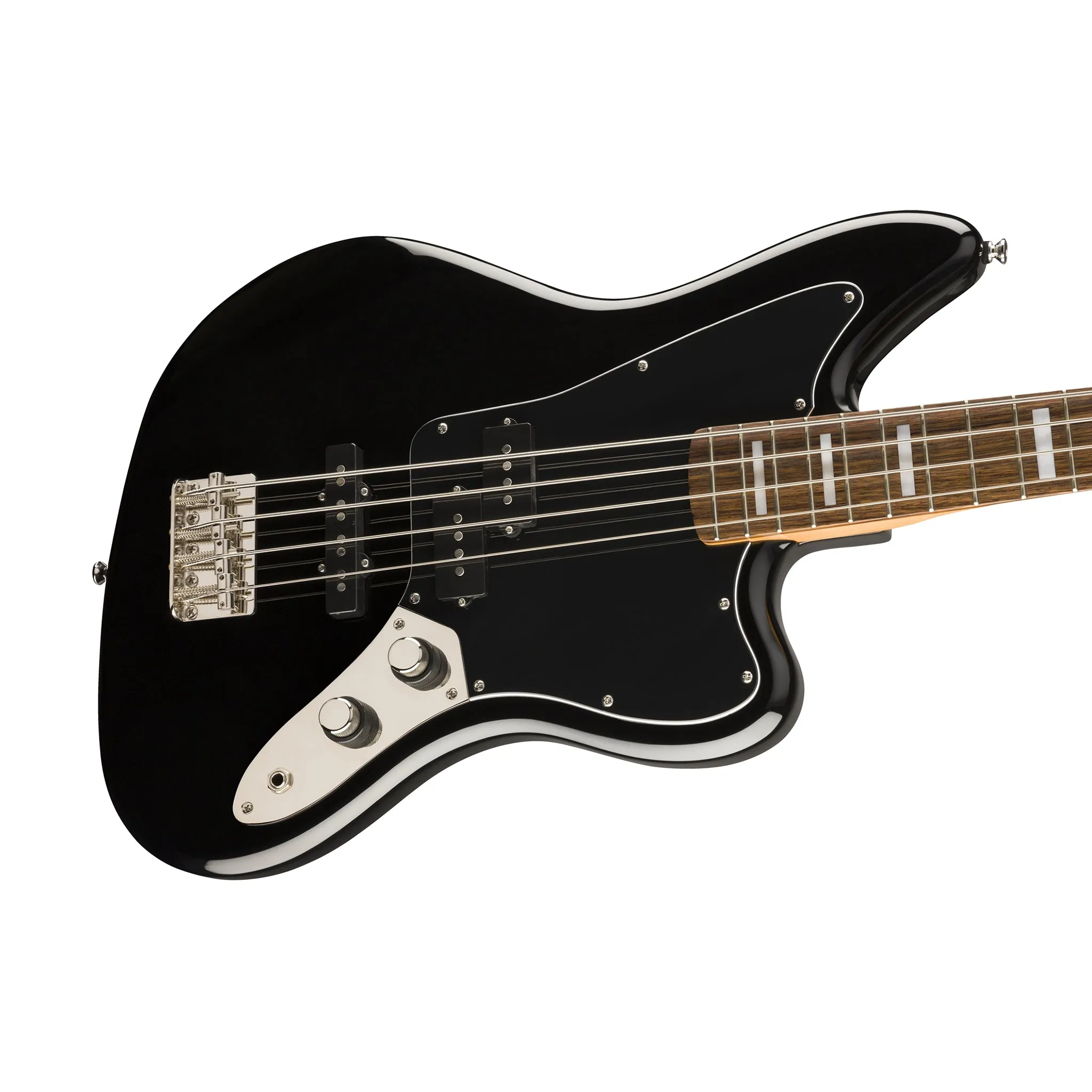 Squier Classic Vibe Jaguar Bass Guitar, Laurel FB, Black