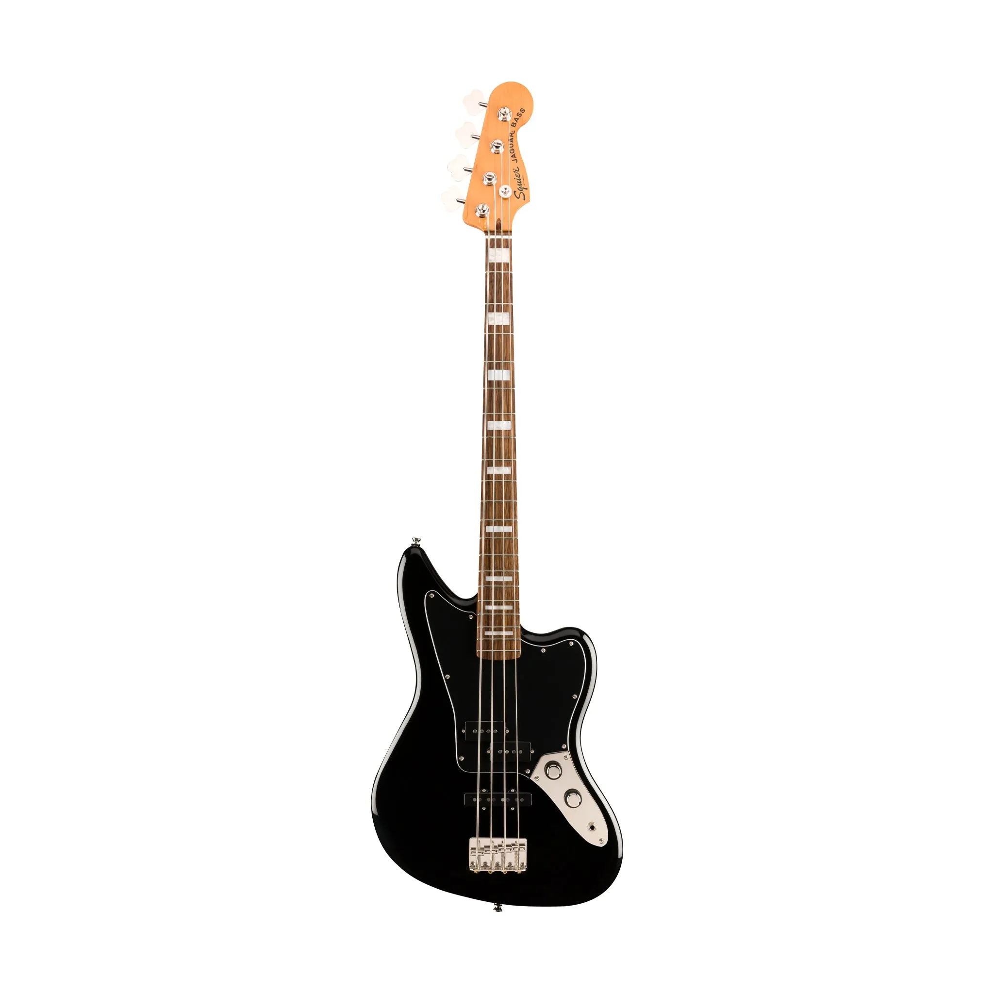 Squier Classic Vibe Jaguar Bass Guitar, Laurel FB, Black
