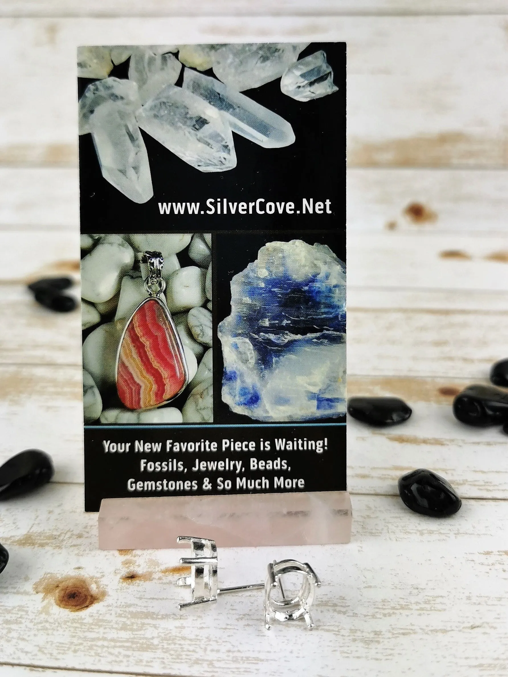 Sterling Silver Earring Settings Pair