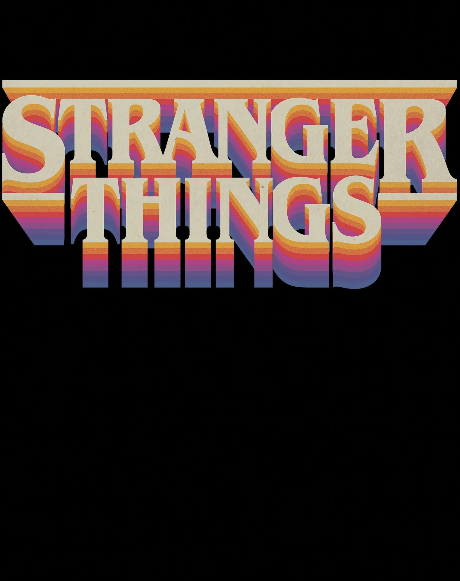 Stranger Things Logo Retro Trip Sweatshirt