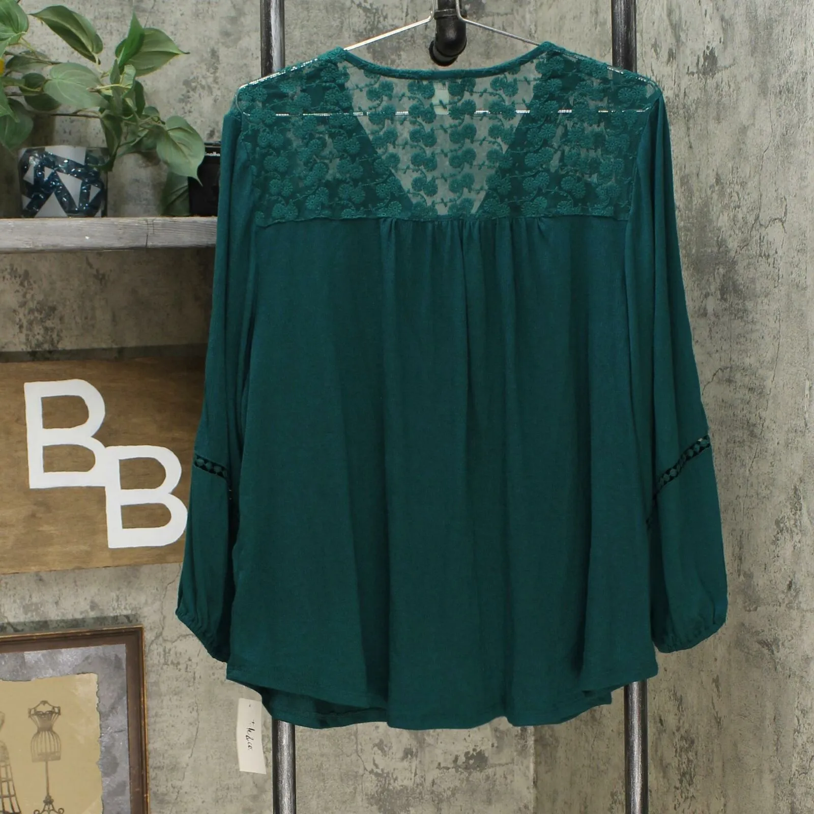 Style & Co. Women's Lace Back Crochet Top