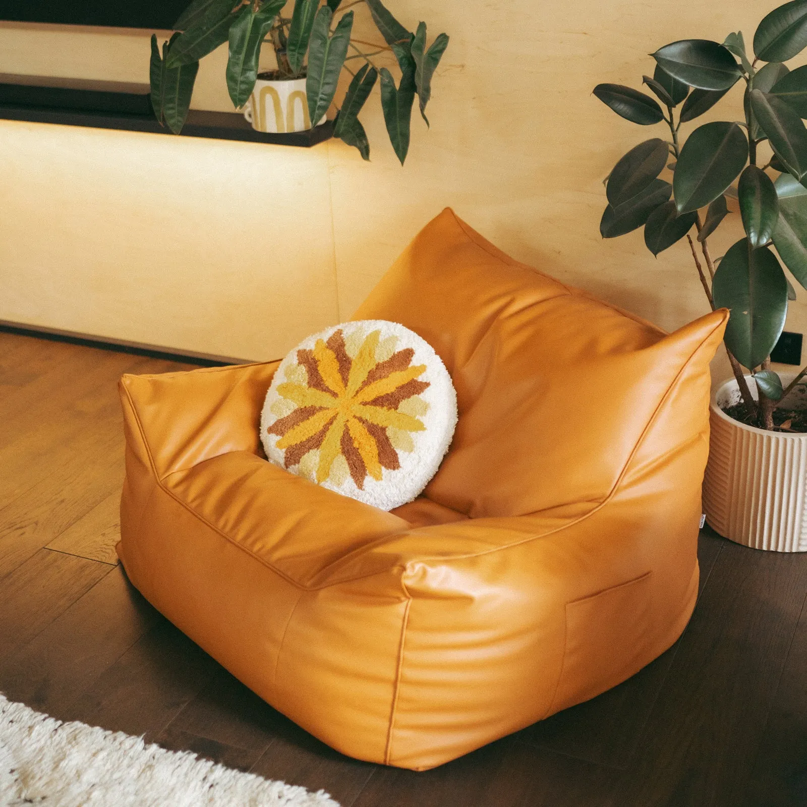 Sunflower Tufted Cushion