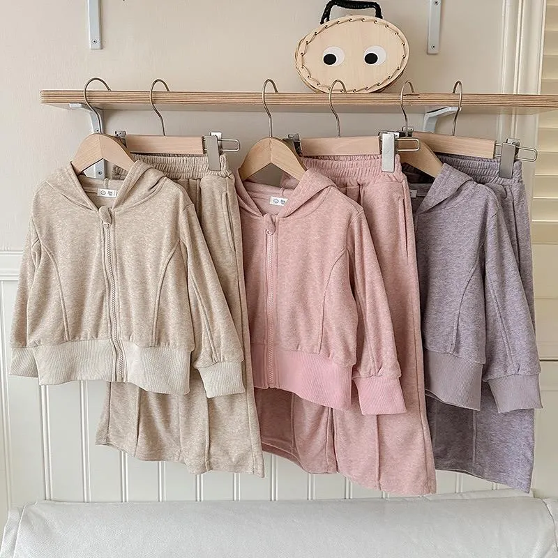 Supersoft Full Zip Flare Set - Soft Beige