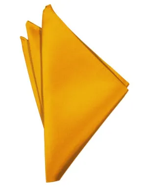 Tangerine Luxury Satin Pocket Square