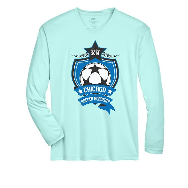 Team 365 Zone Performance Long Sleeve Shirts Chicago Soccer Academy