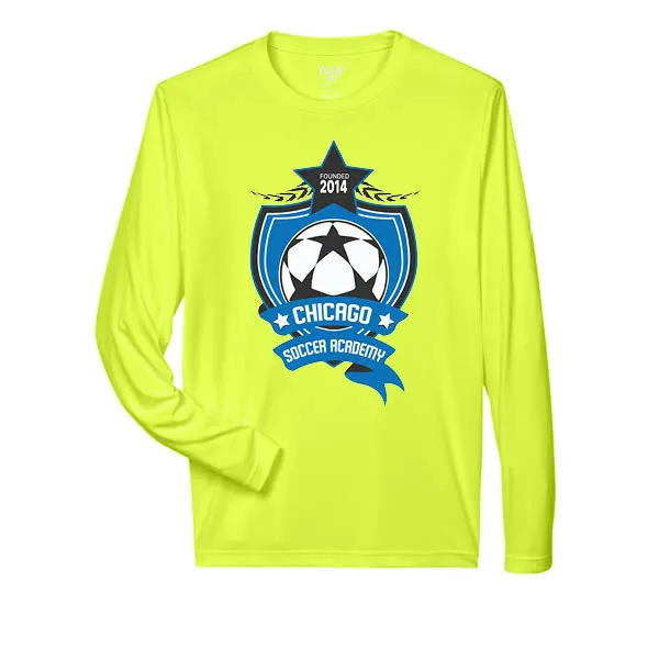 Team 365 Zone Performance Long Sleeve Shirts Chicago Soccer Academy