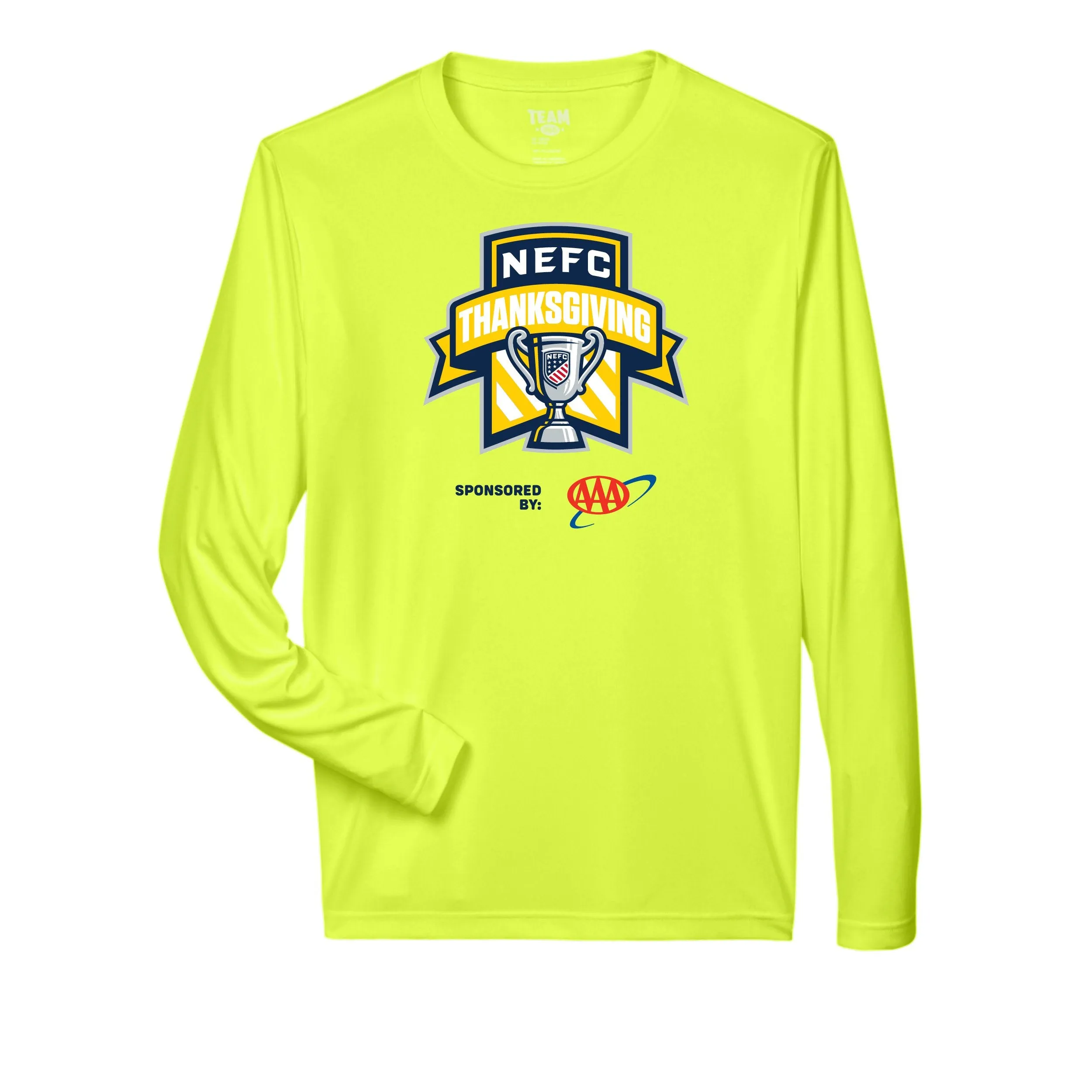 Team 365 Zone Performance Long Sleeve Shirts NEFC Thanksgiving
