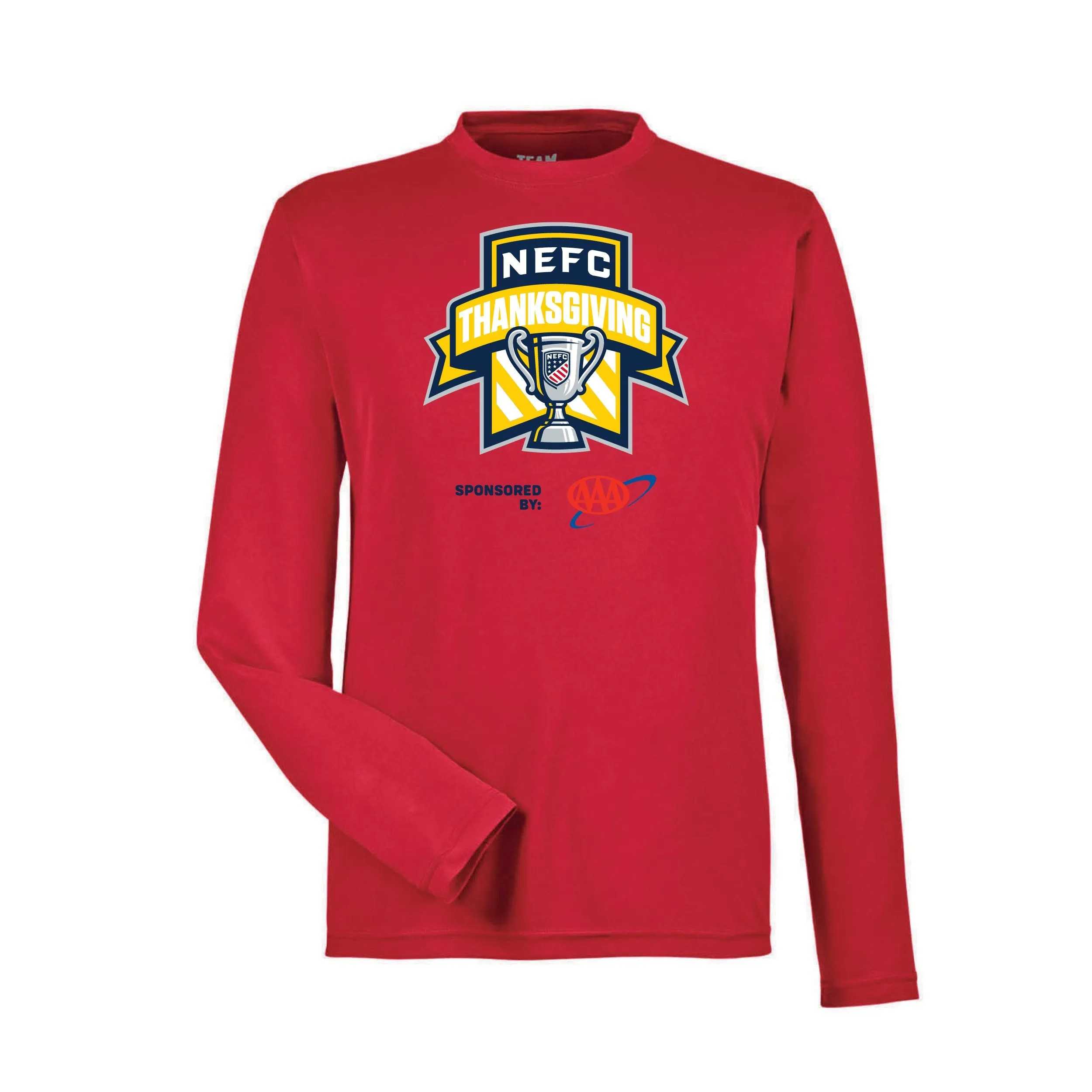 Team 365 Zone Performance Long Sleeve Shirts NEFC Thanksgiving