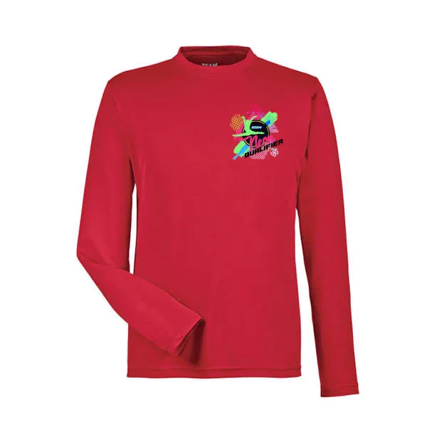 Team 365 Zone Performance Long Sleeve Shirts Neon Qualifier