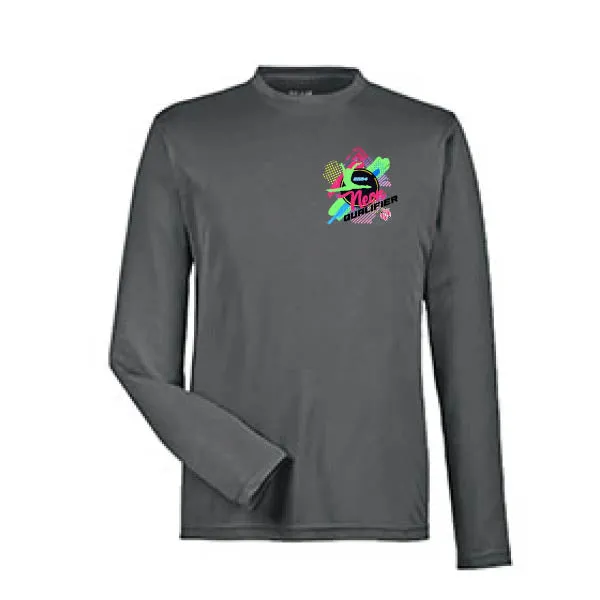 Team 365 Zone Performance Long Sleeve Shirts Neon Qualifier