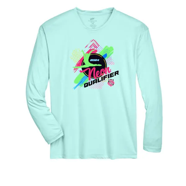 Team 365 Zone Performance Long Sleeve Shirts Neon Qualifier