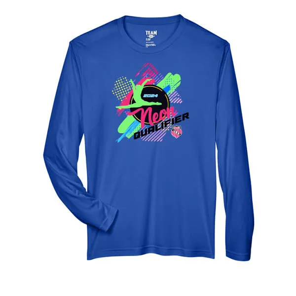 Team 365 Zone Performance Long Sleeve Shirts Neon Qualifier